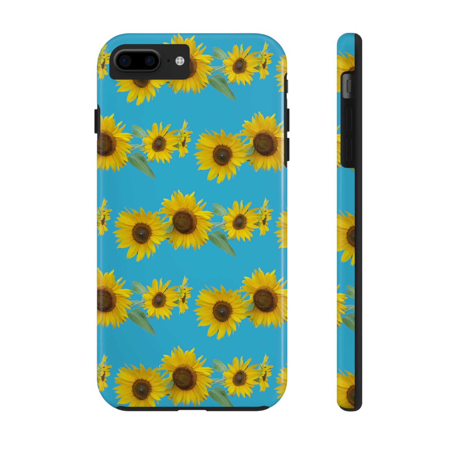 Sunflower Cluster Turquoise Tough Phone Case