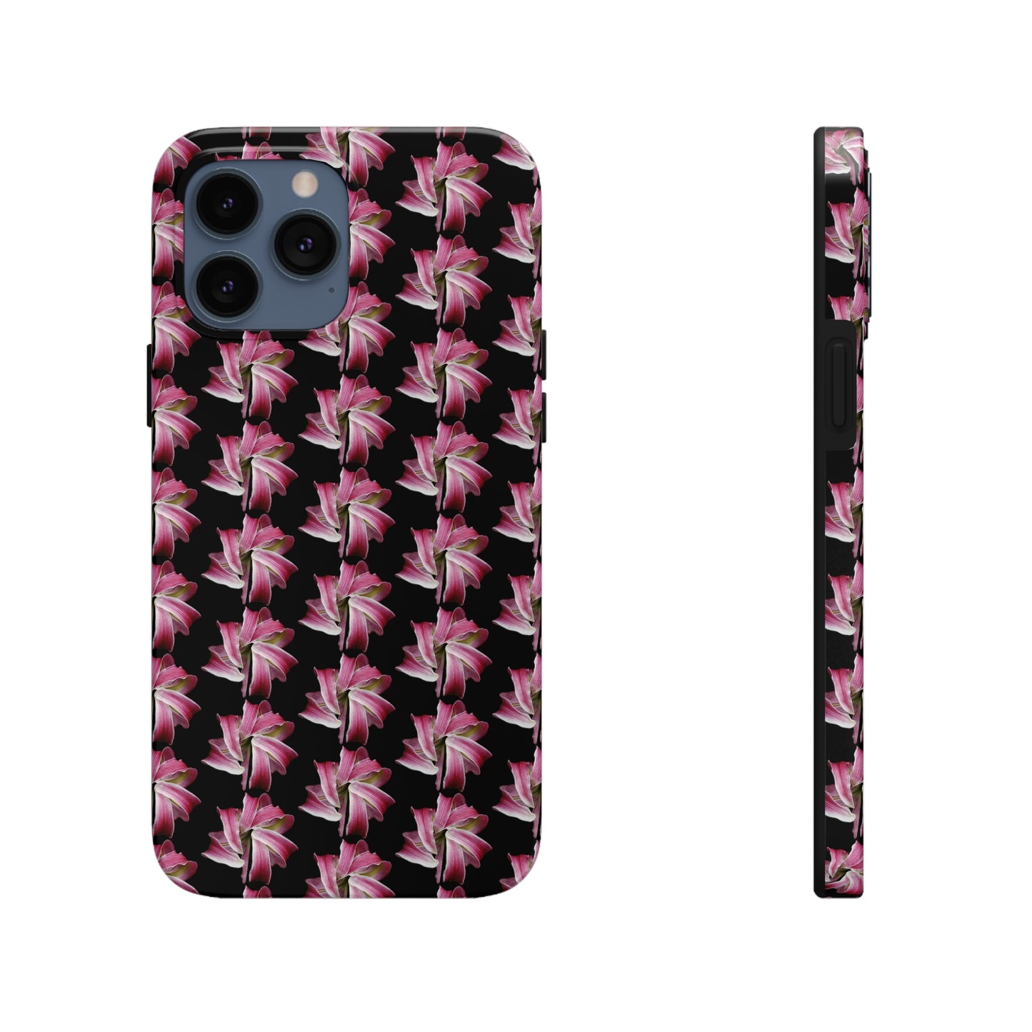 Morning Lily Black Tough Phone Case