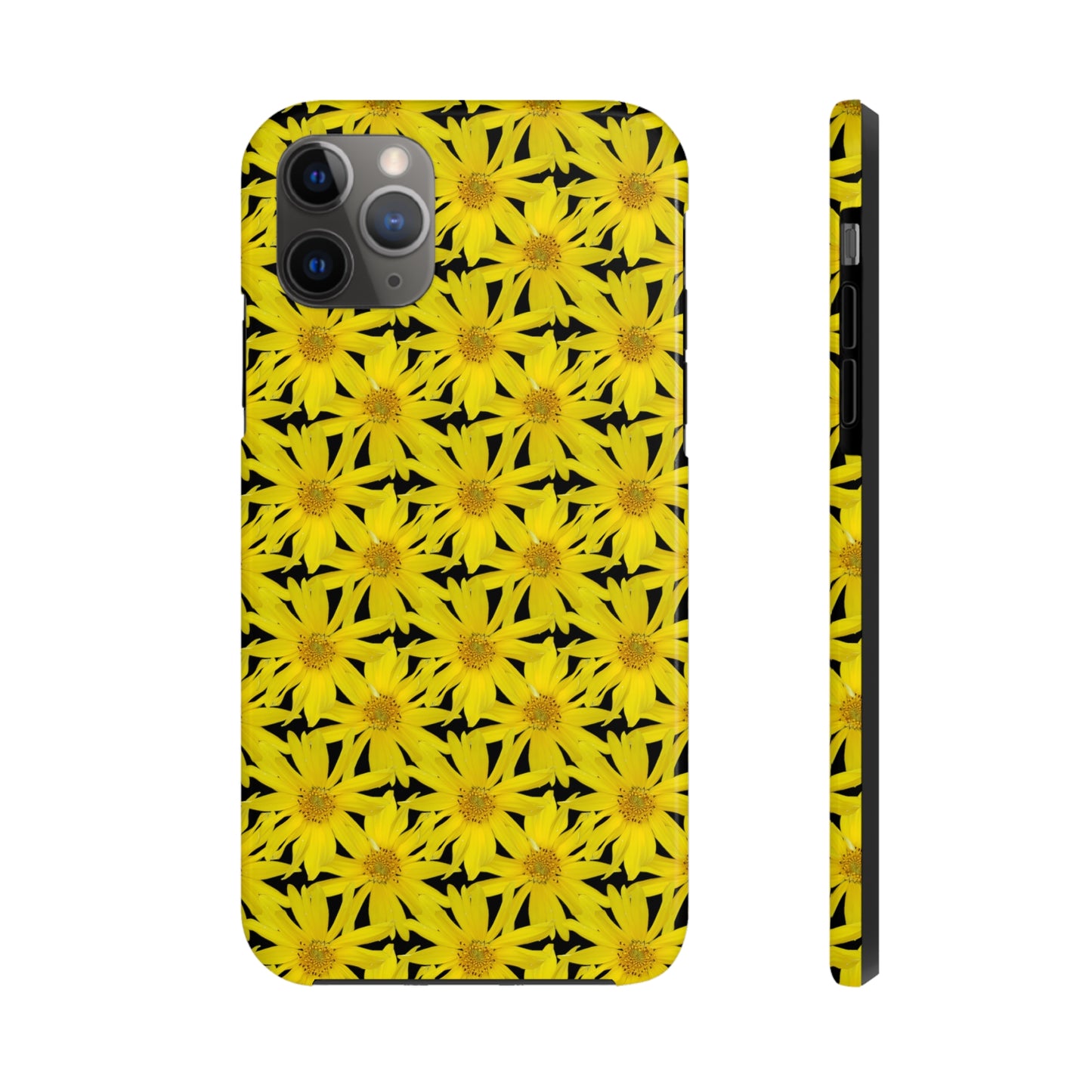 Wall Sunflower Black Tough Phone Case