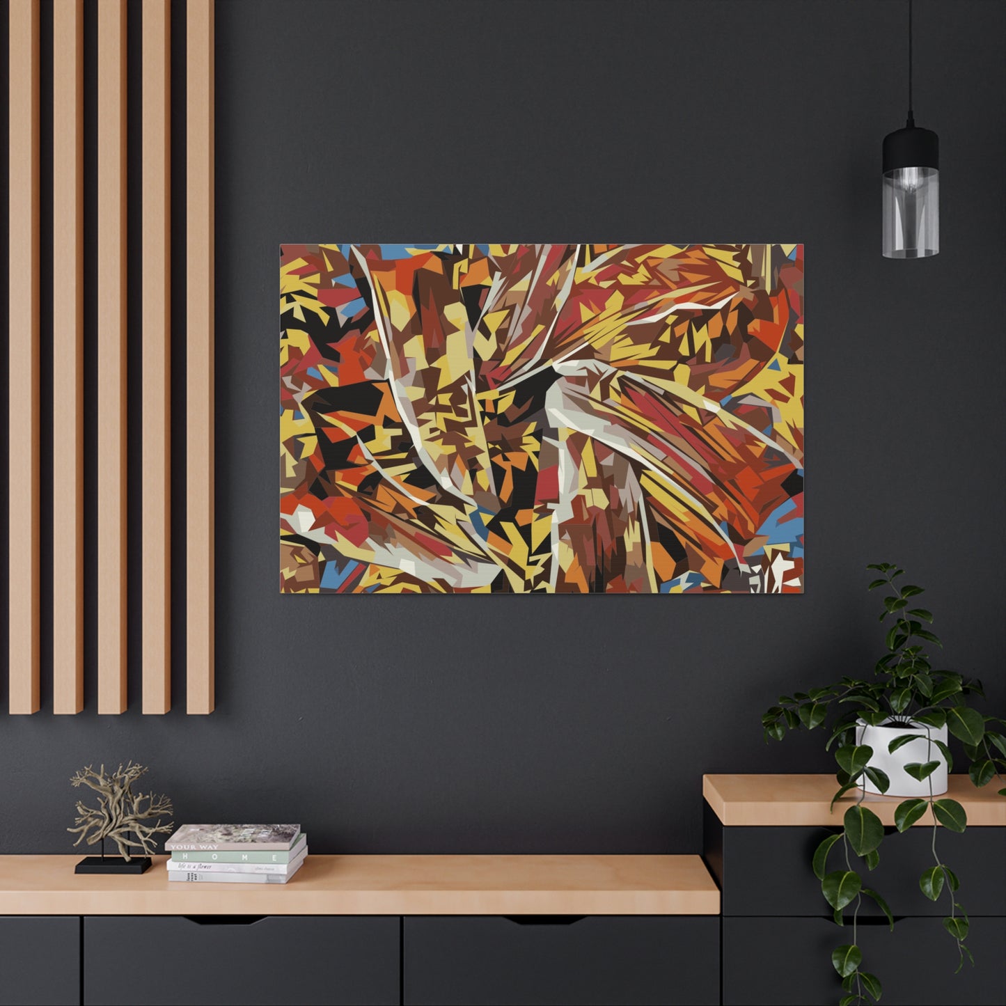 Abstract Floral Fiesta Canvas Gallery Wraps