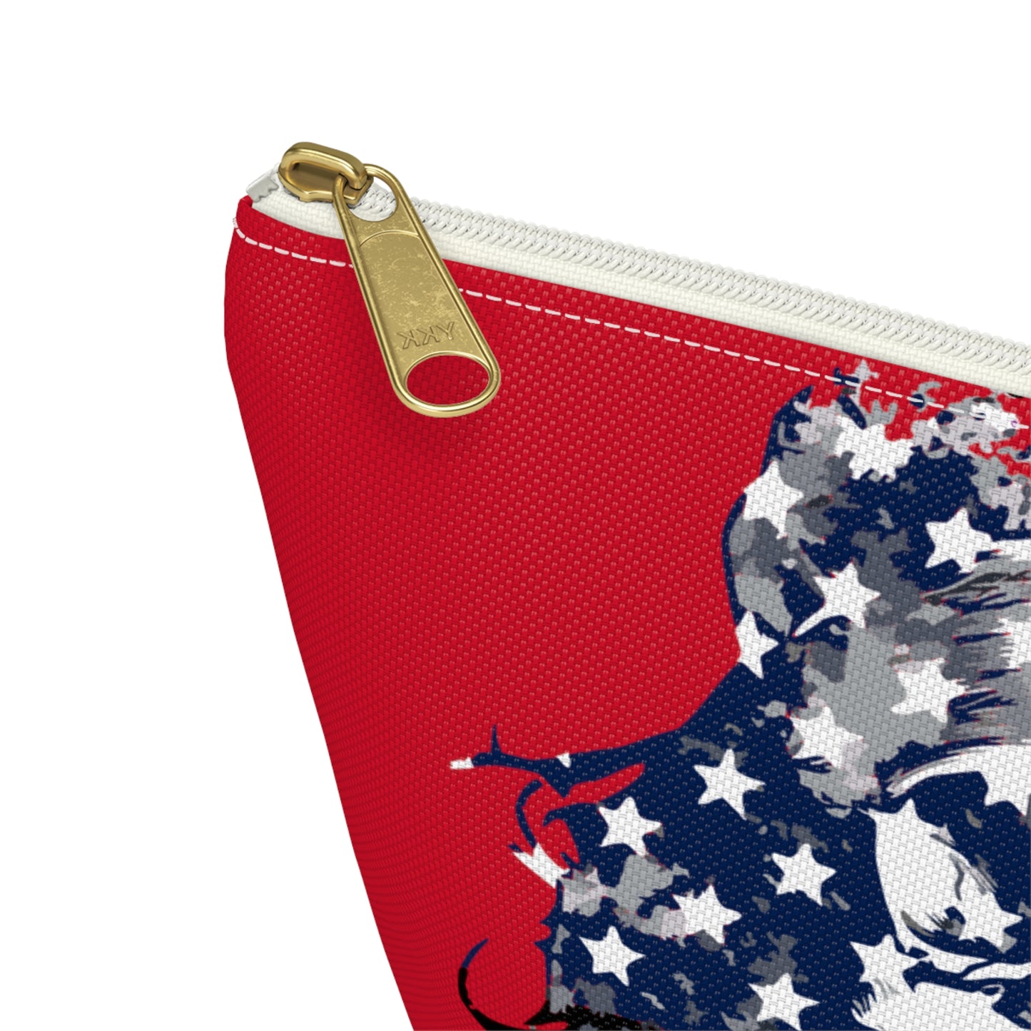 Skull and Flag Accessory Pouch w T-bottom