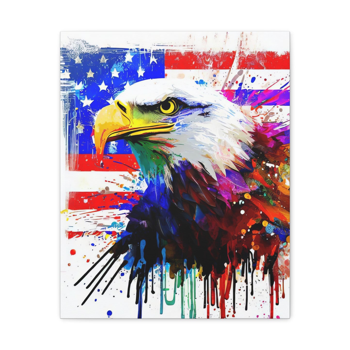 American Eagle Flag  - Canvas Wall Art