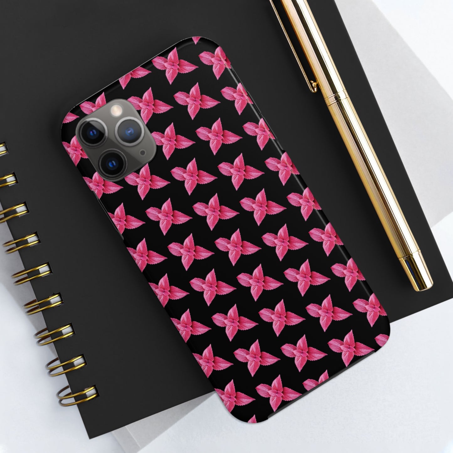 Coleus Black Tough Phone Case