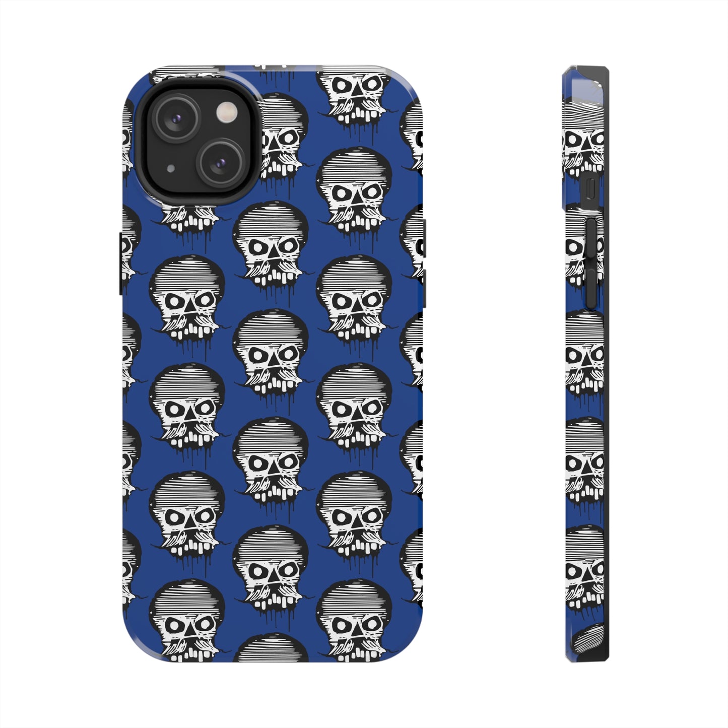 Skull Blue Tough Phone Case