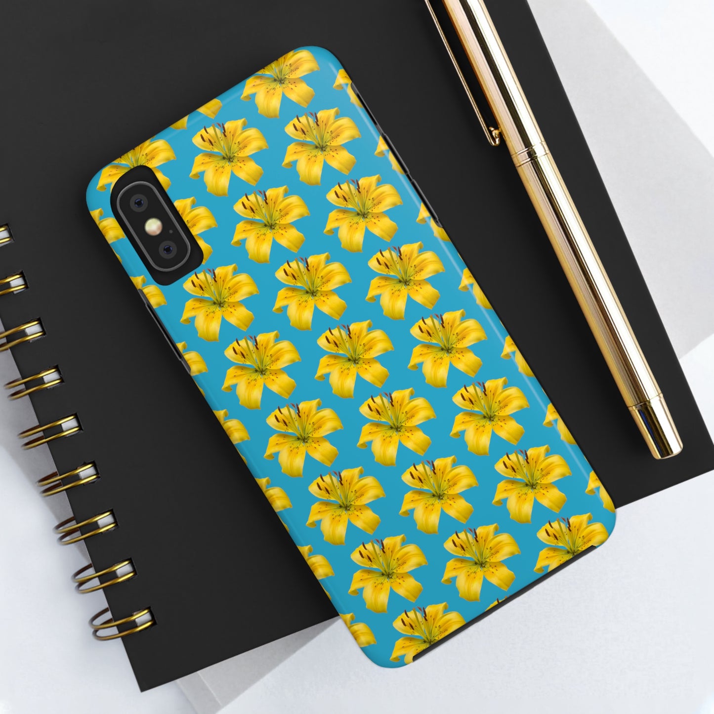 Pollyanna Lily Turquoise Tough Phone Case