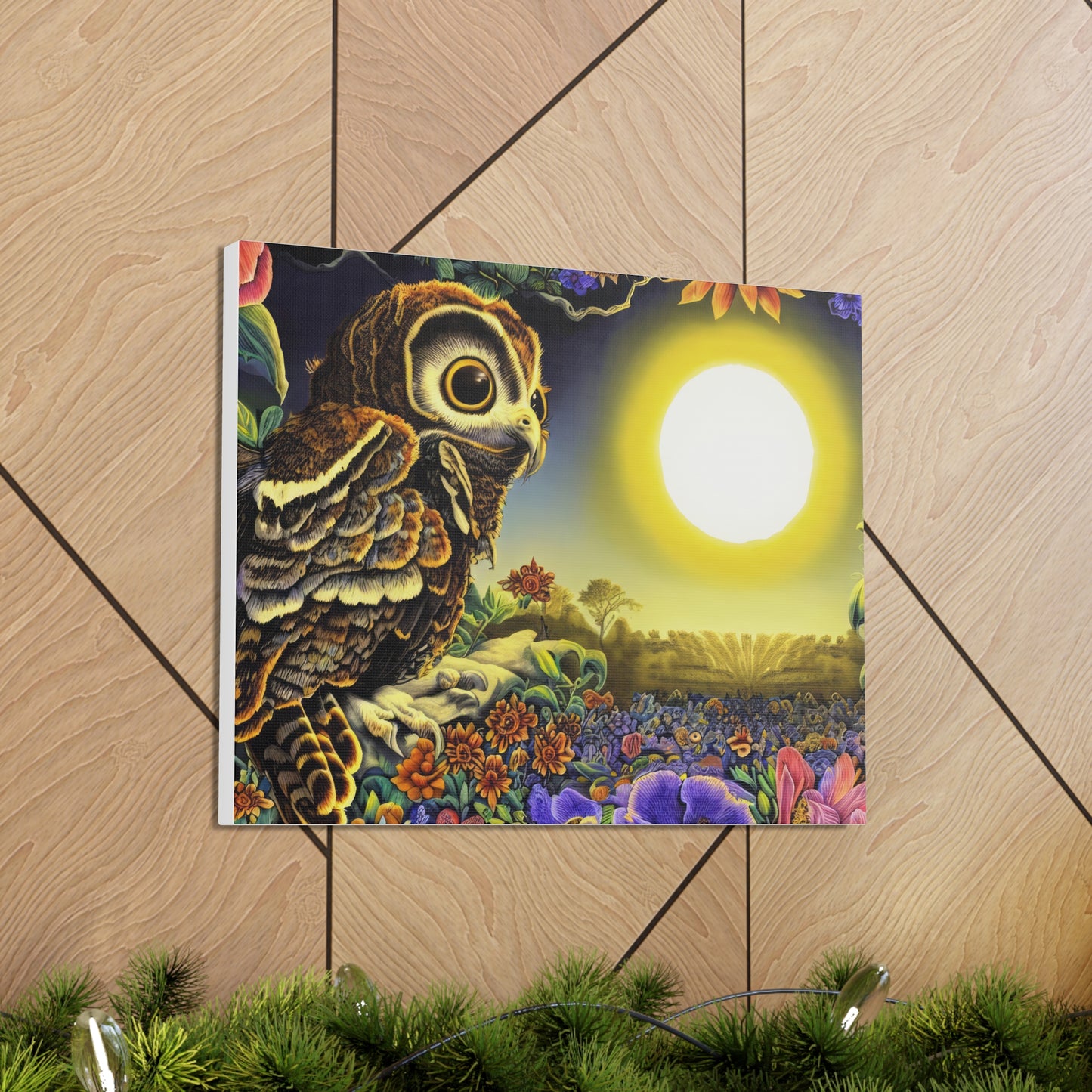 New Hampshire Owl - Canvas Wall Art