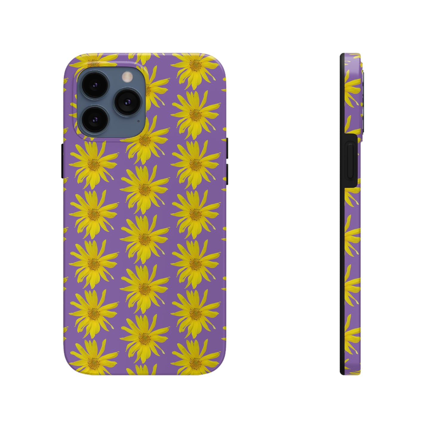 Wild Sunflower Purple Tough Phone Case