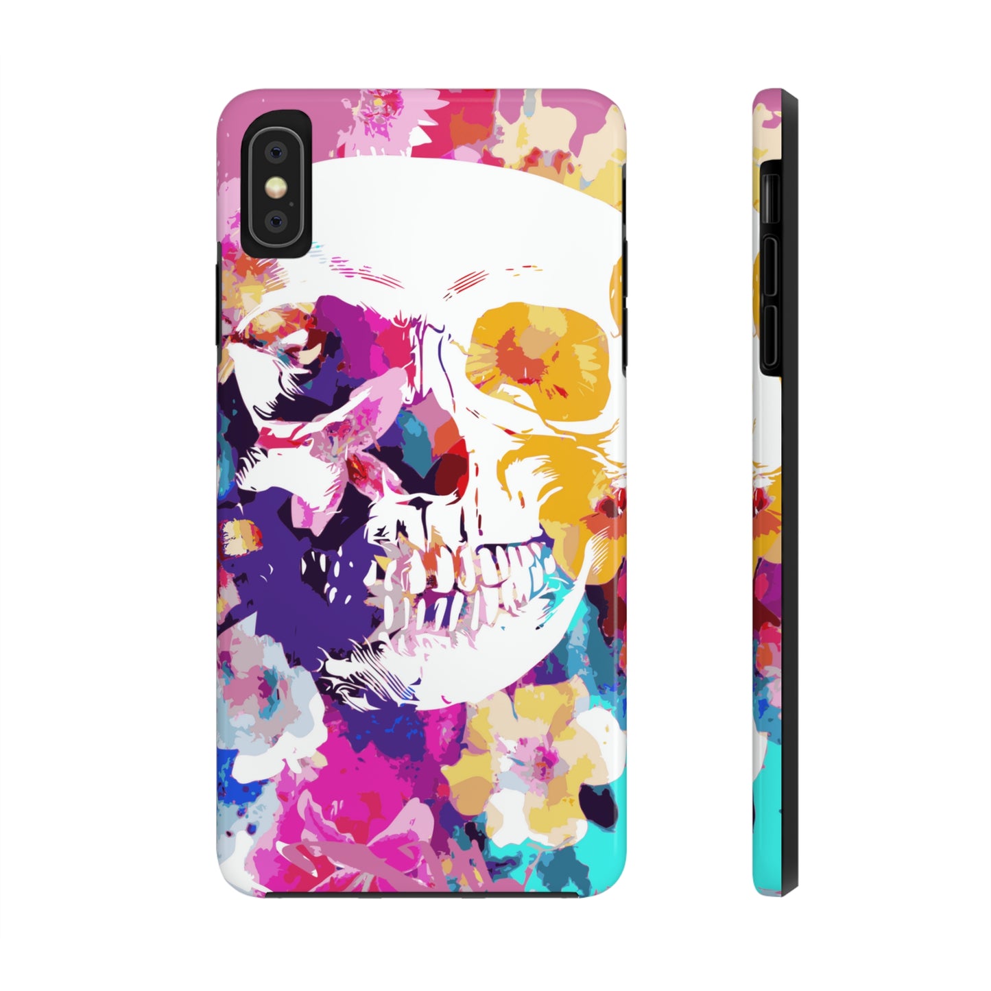 Skull and Bloom Tough Phone Case