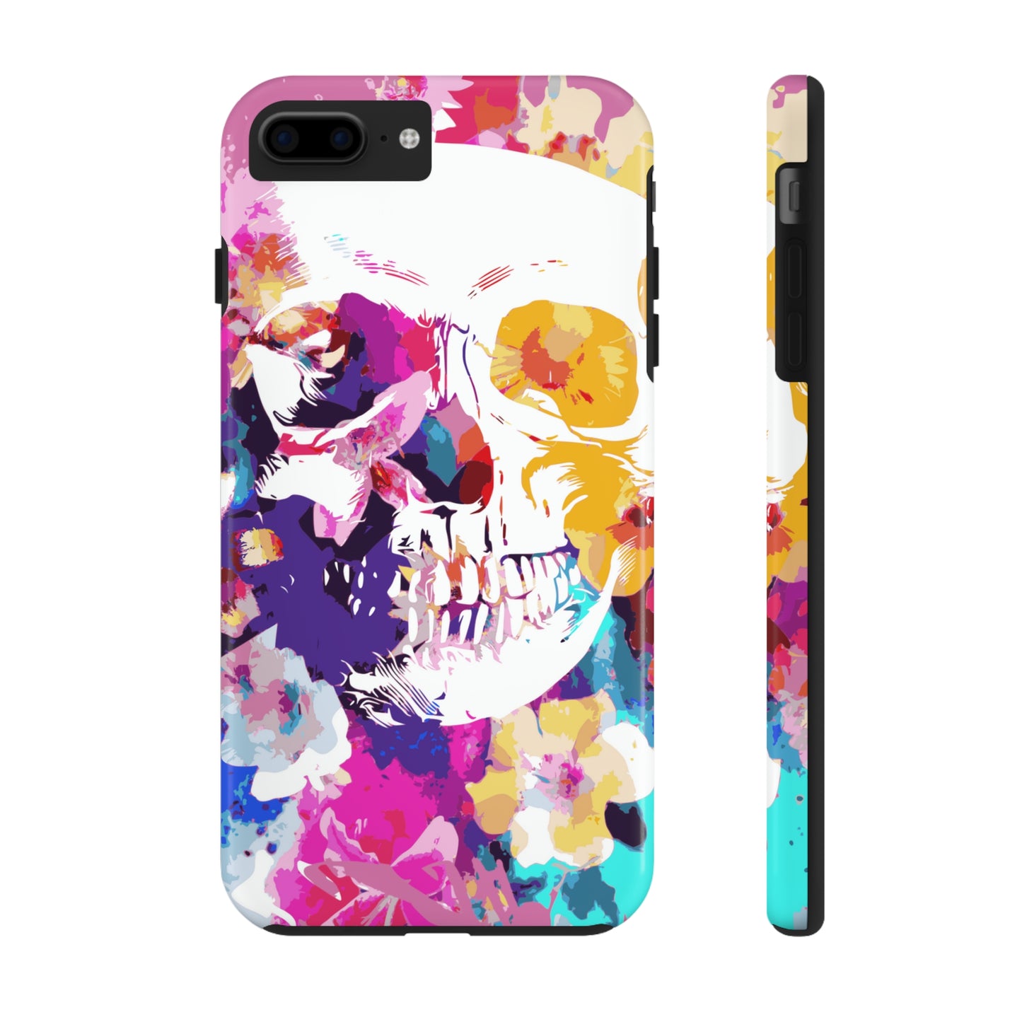 Skull and Bloom Tough Phone Case