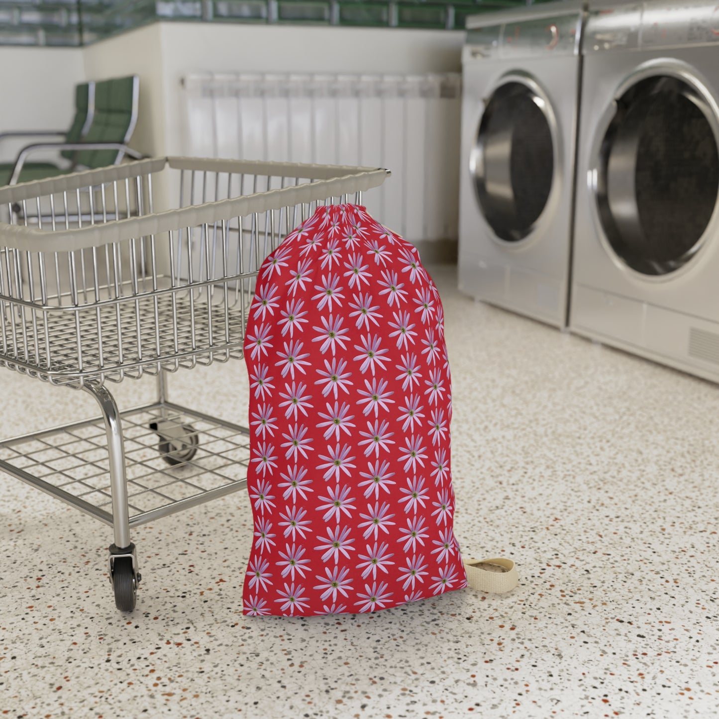 Aster Red Laundry Bag