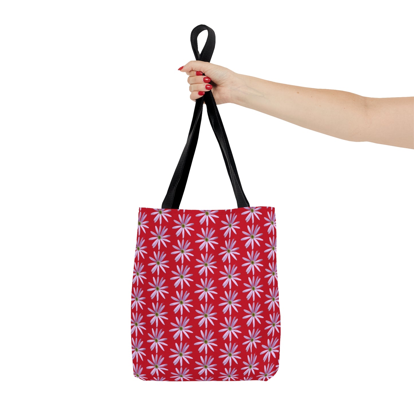 Aster Red Tote Bag