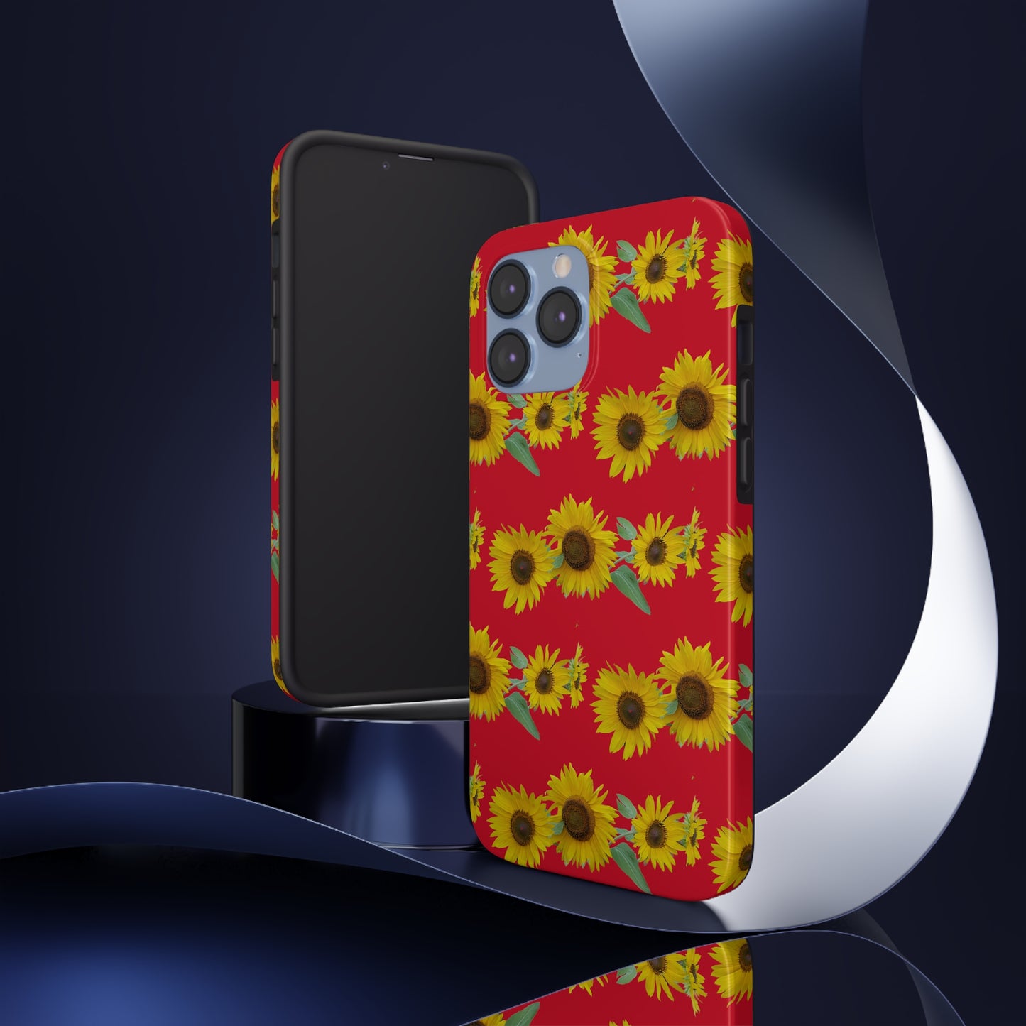 Sunflower Cluster RedTough Phone Case