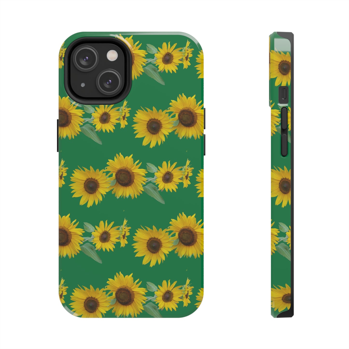 Sunflower Cluster Green Tough Phone Case