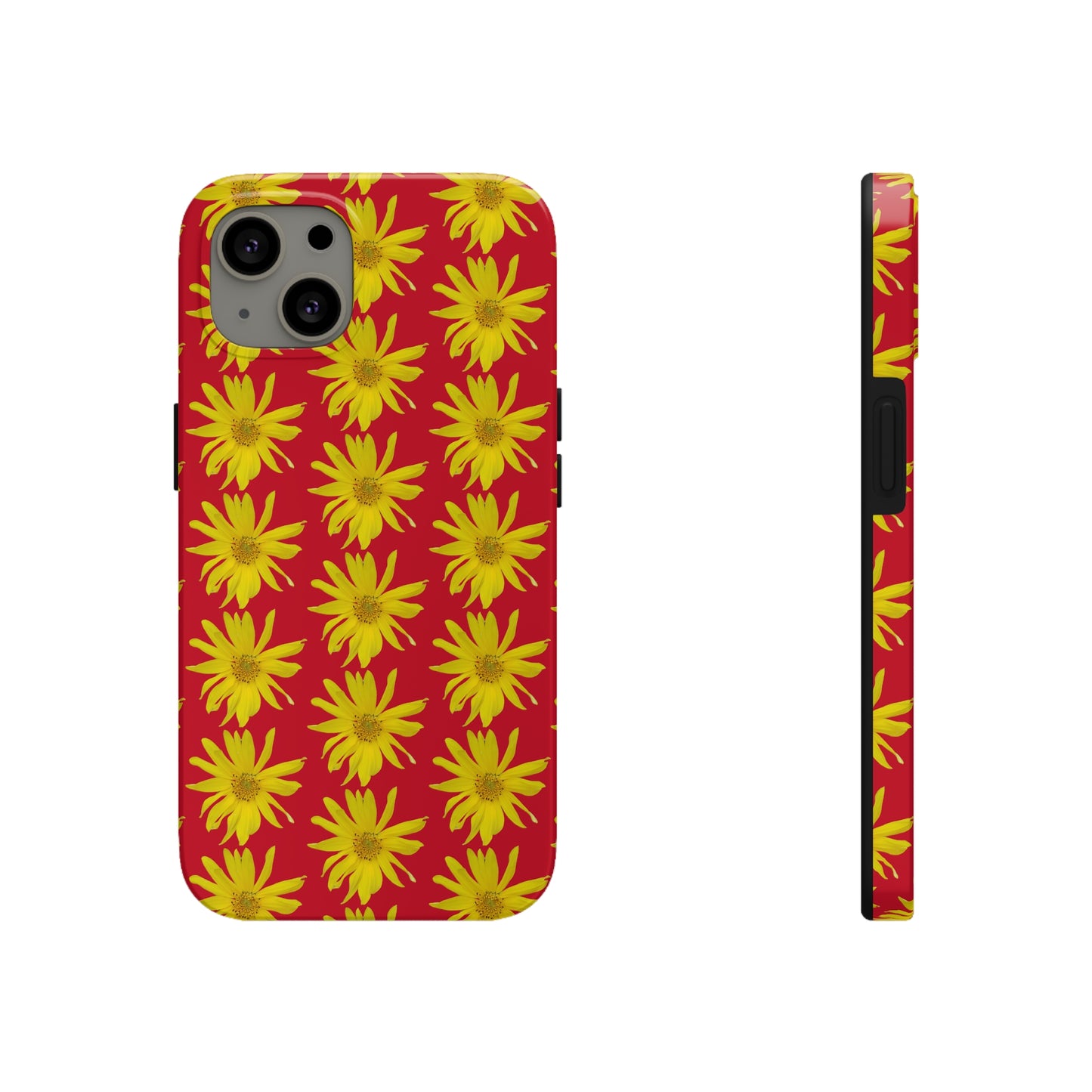 Wild Sunflower Red Tough Phone Case