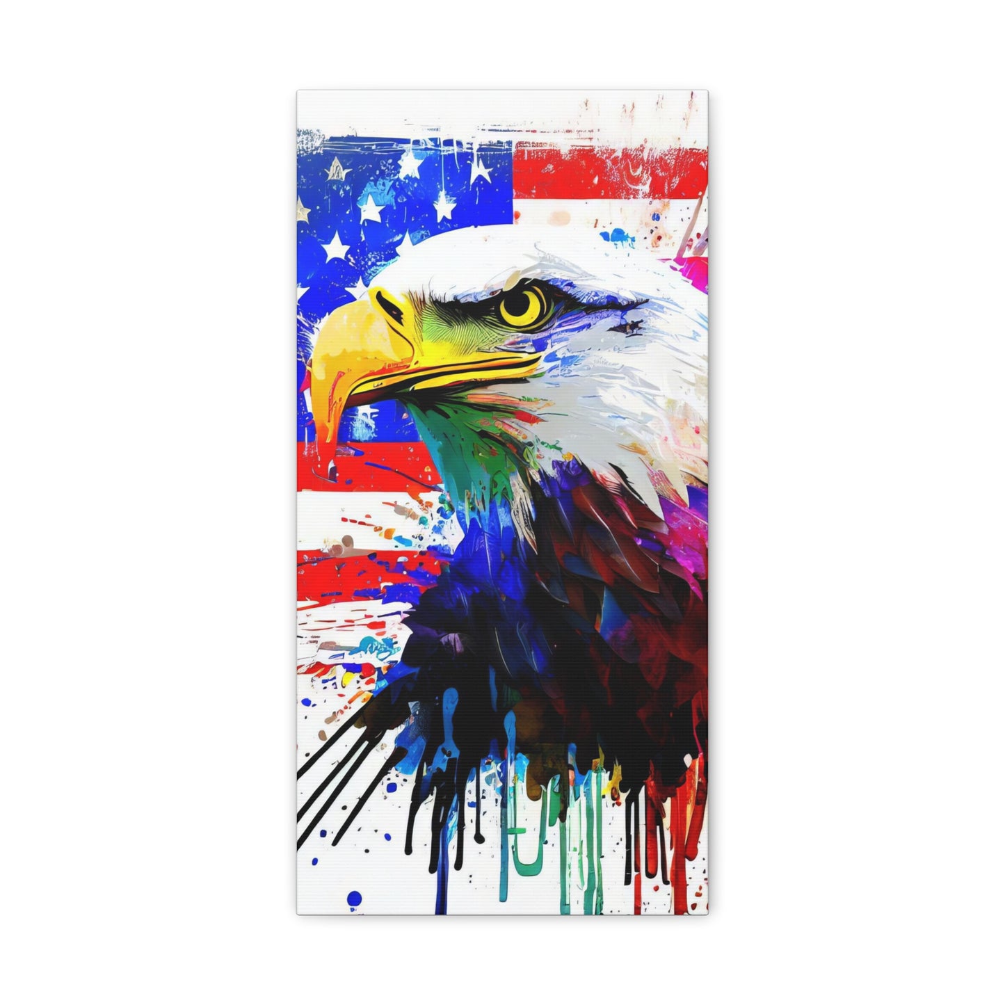 American Eagle Flag  - Canvas Wall Art