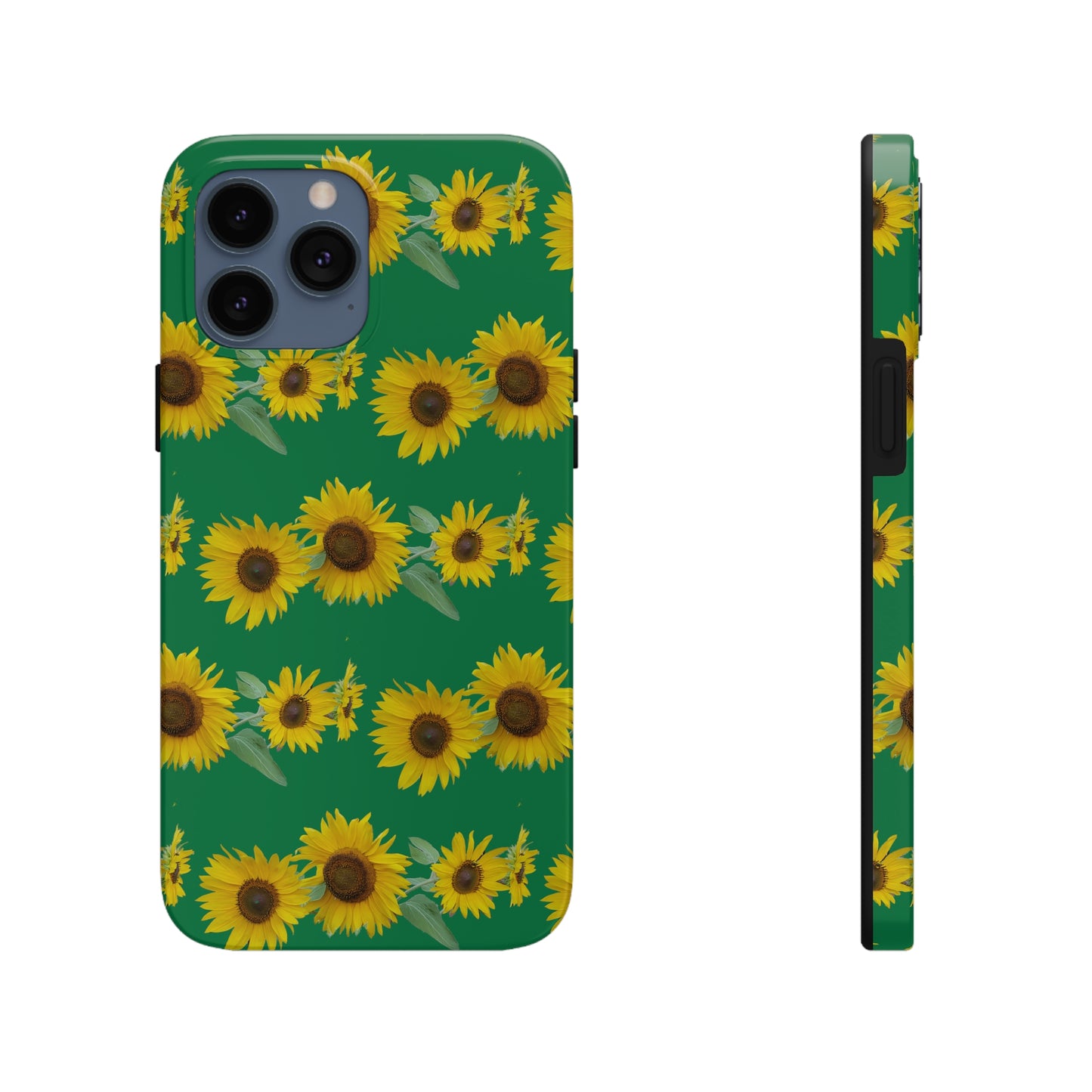 Sunflower Cluster Green Tough Phone Case