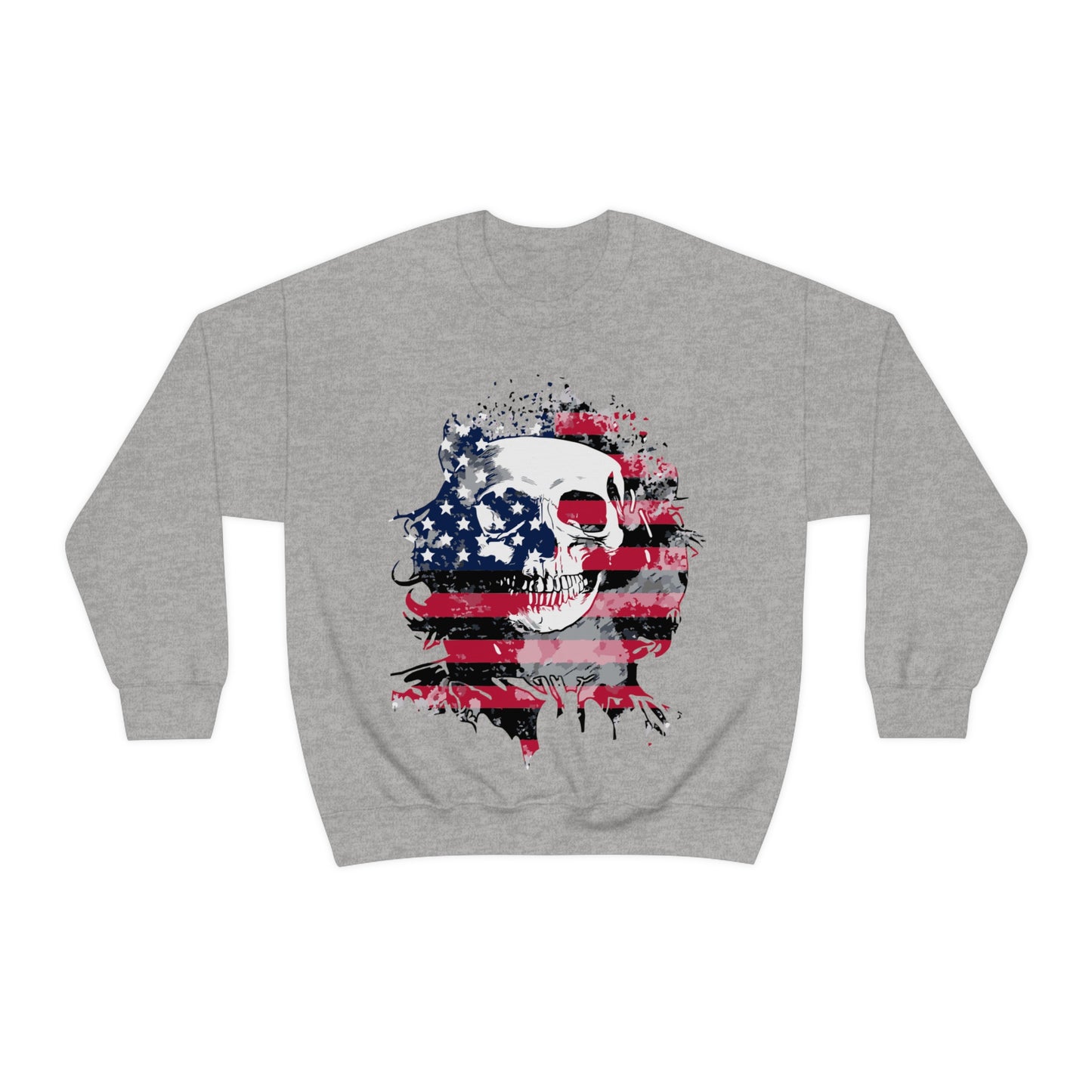 Skull and Flag Unisex Heavy Blend™ Crewneck Sweatshirt