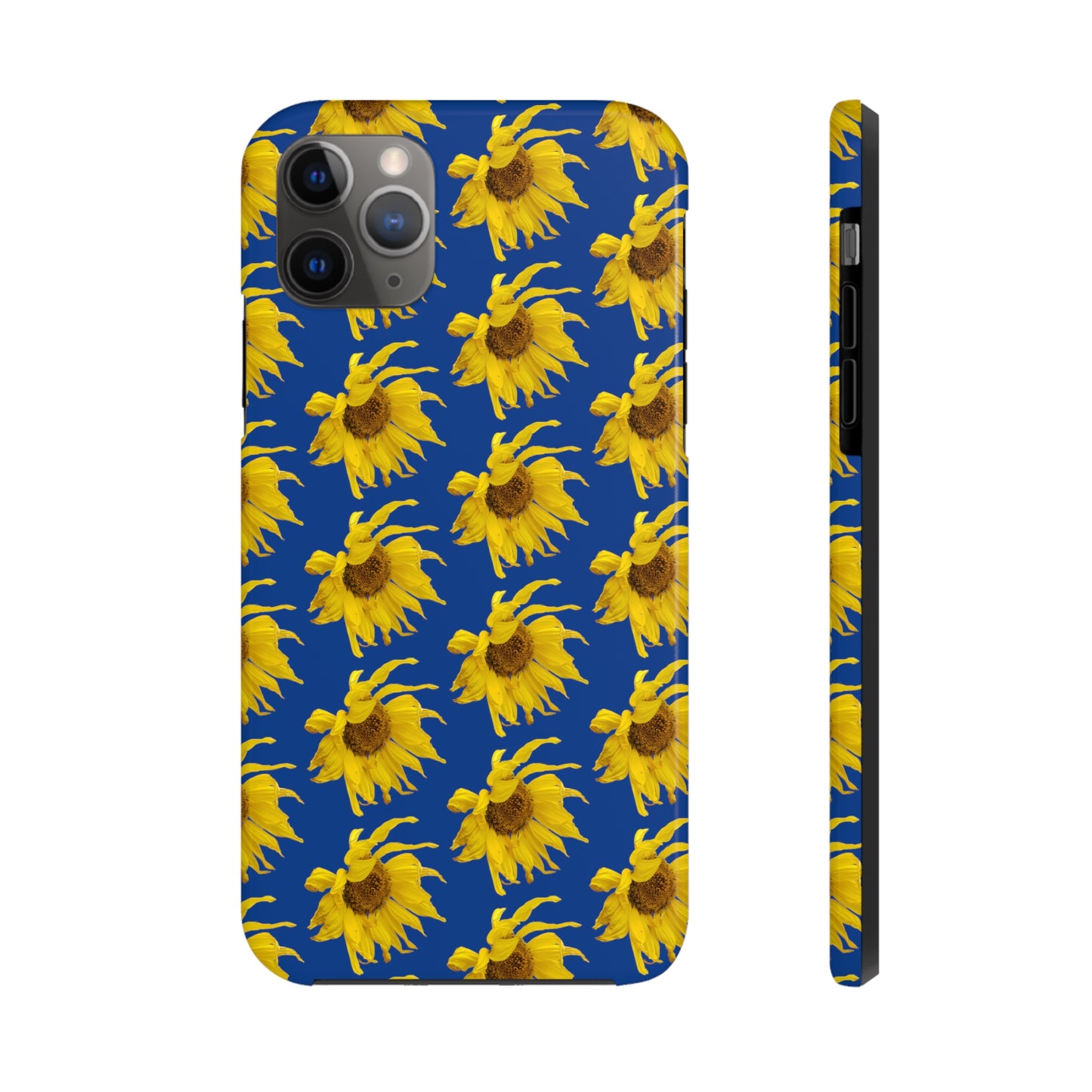 Fall Sunflower Blue Tough Phone Case