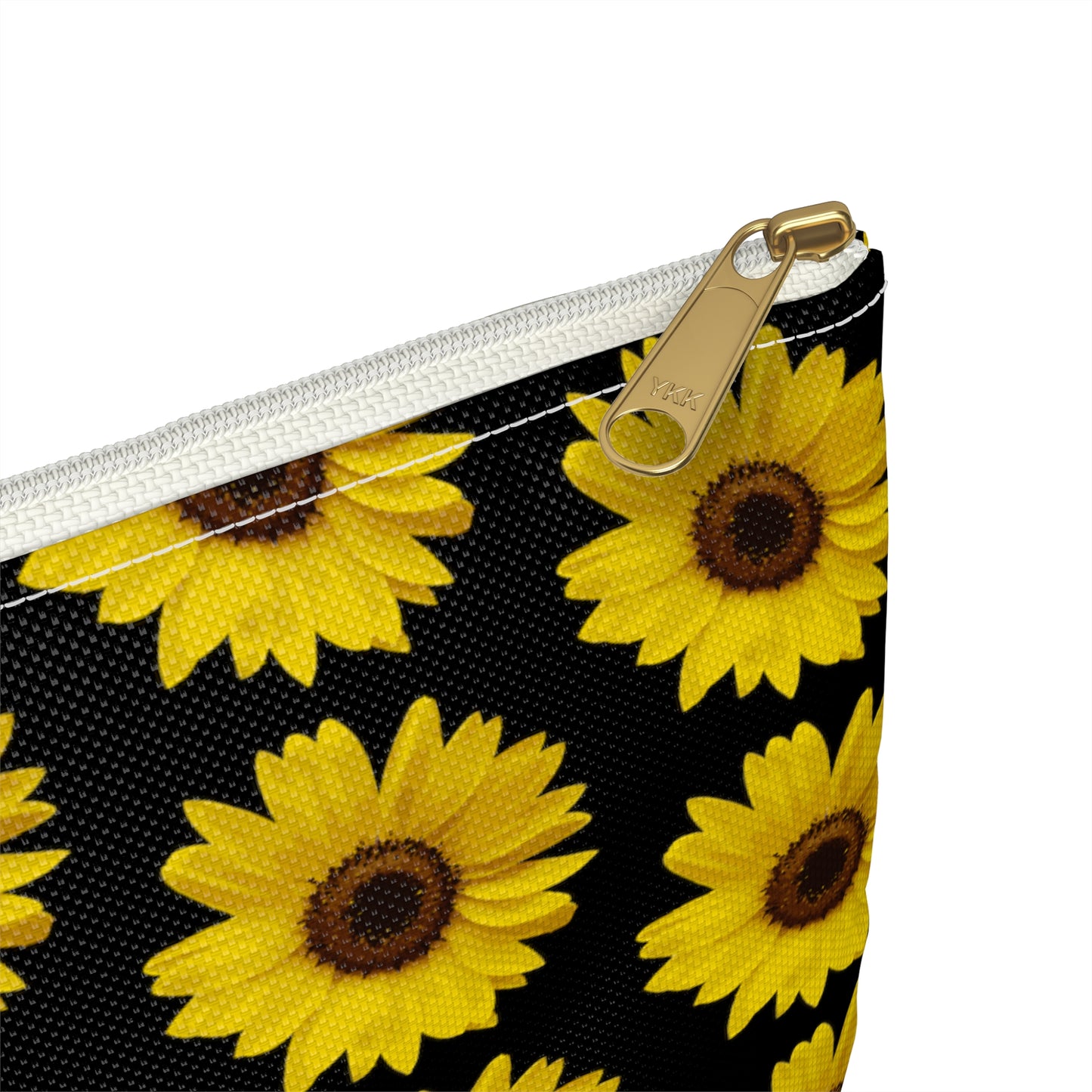 Sunflower Black Accessory Pouch