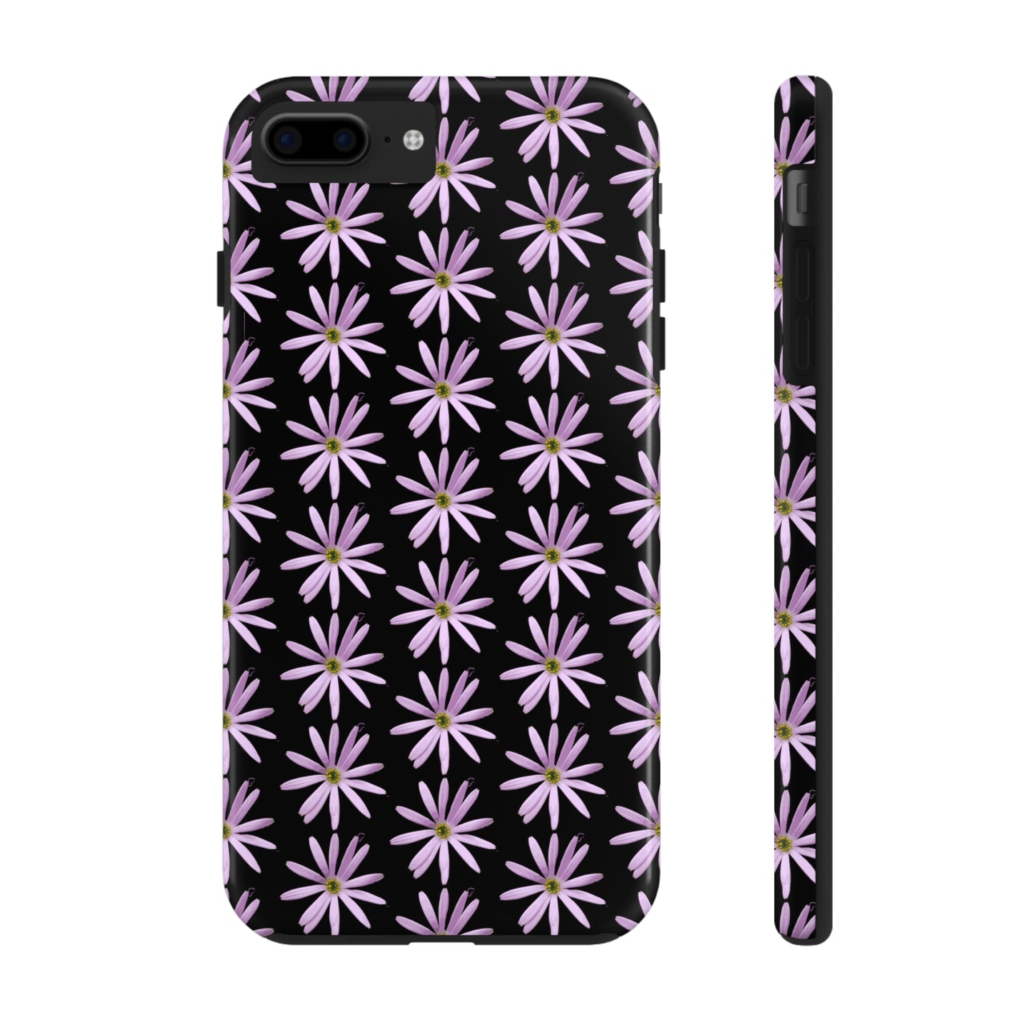 Aster Black Tough Phone Case