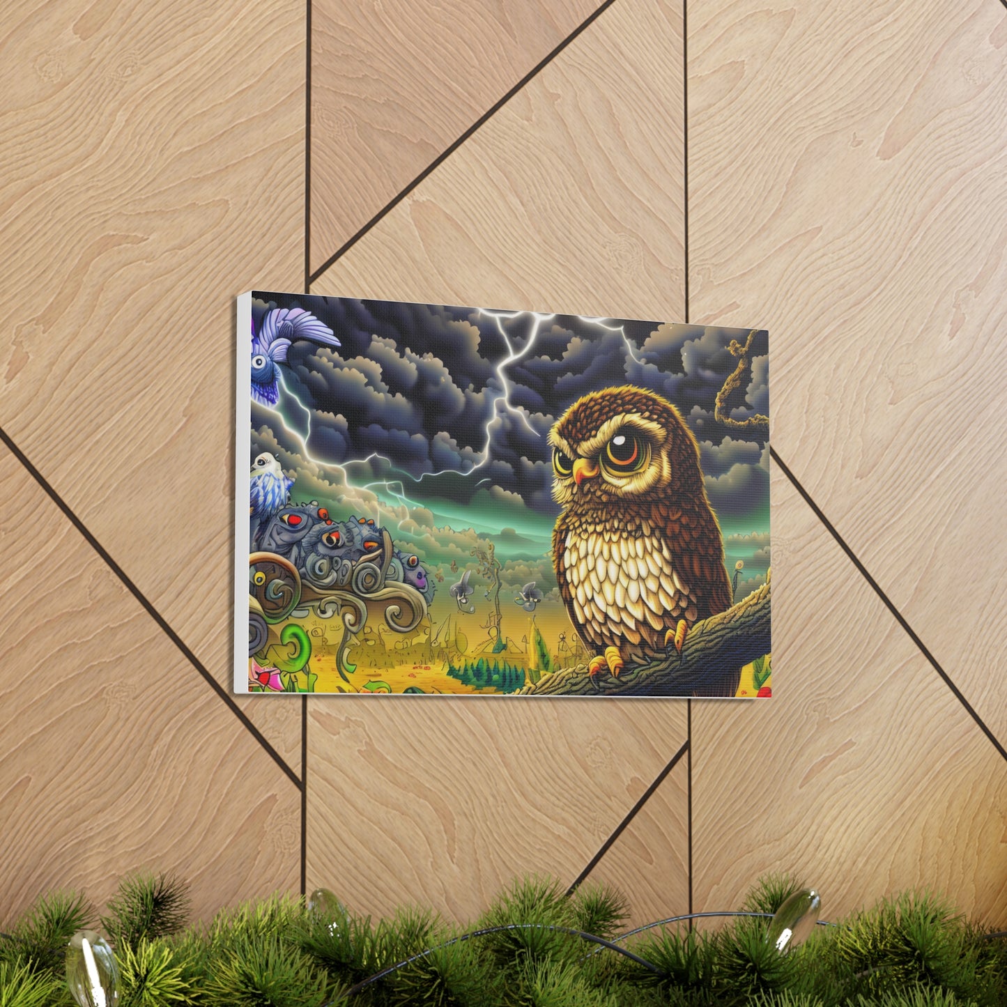 Oklahoma Owl - Canvas Wall Art