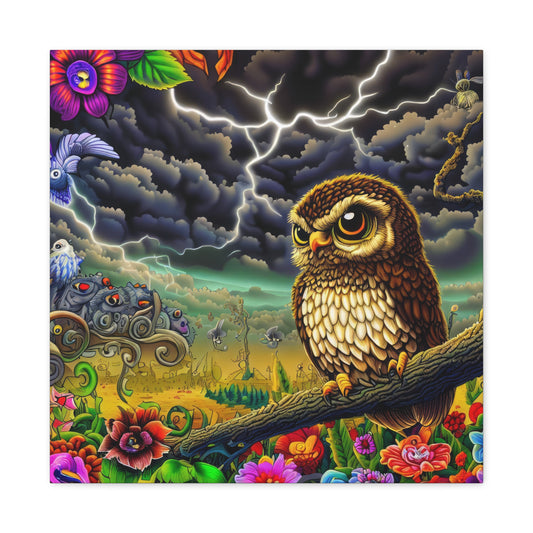 Oklahoma Owl - Canvas Wall Art