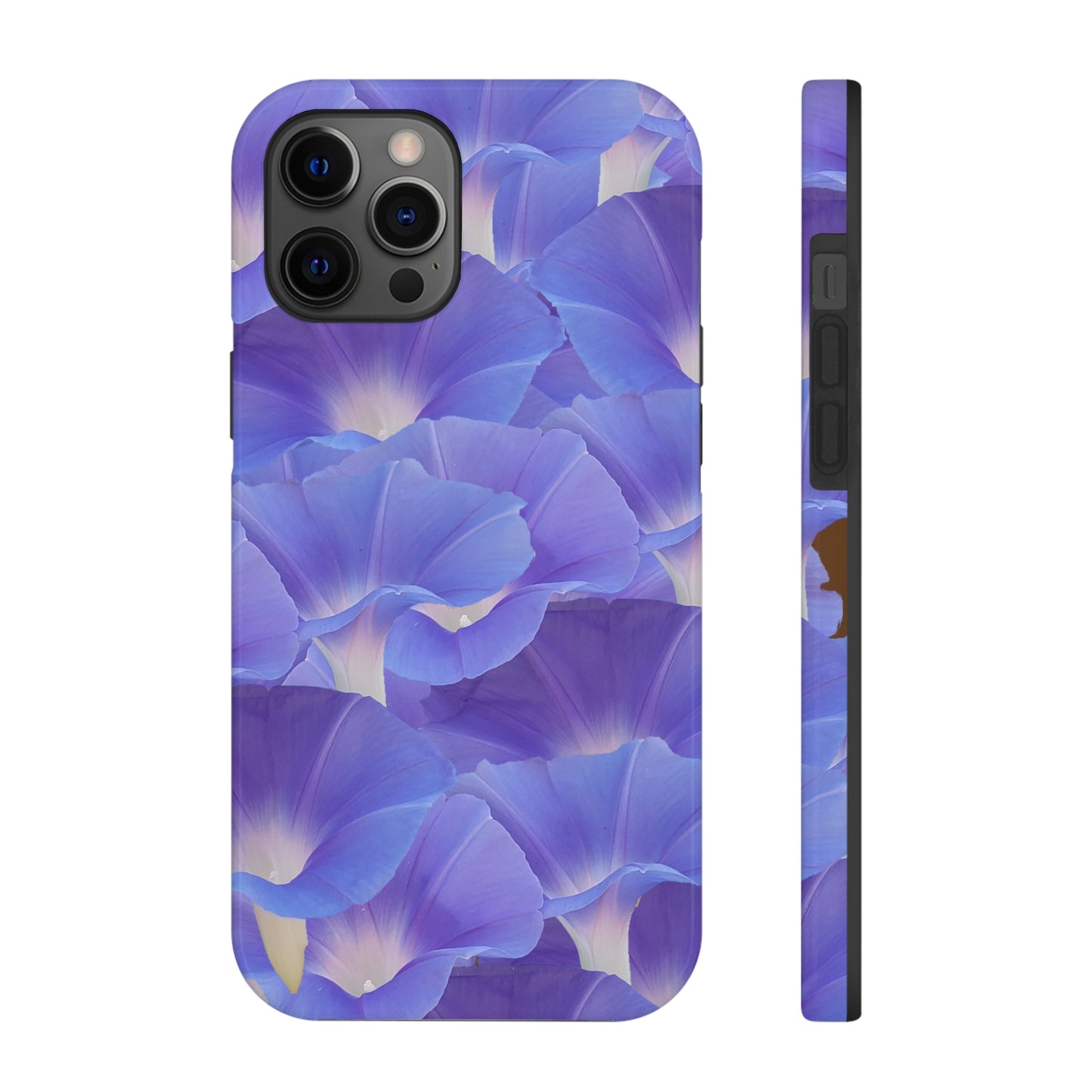 Blue Morning Glory Layers Tough Phone Case