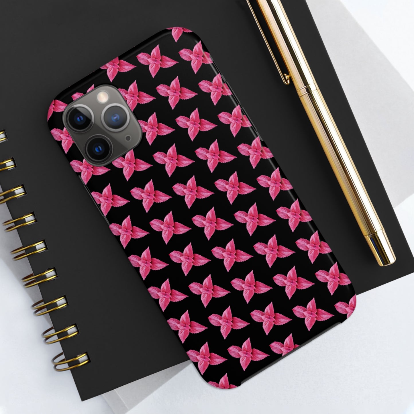 Coleus Black Tough Phone Case