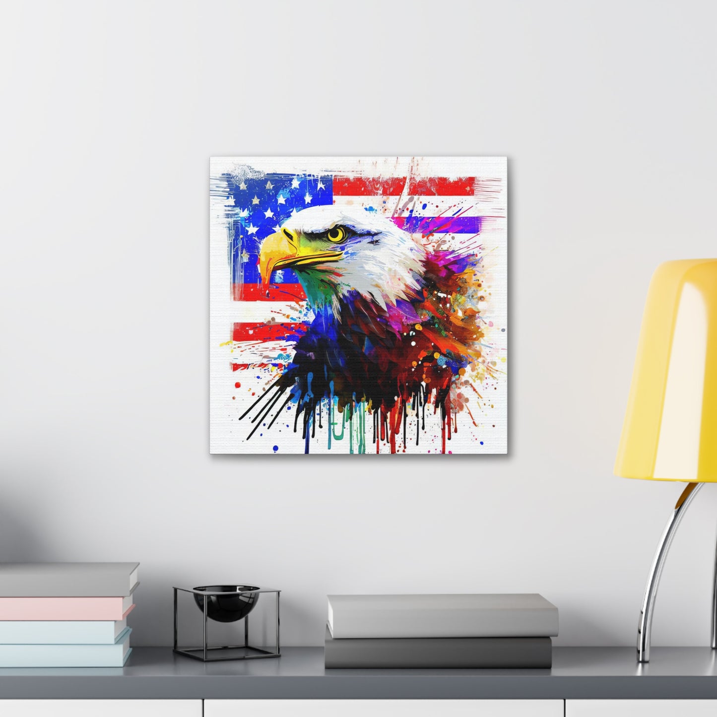 American Eagle Flag  - Canvas Wall Art