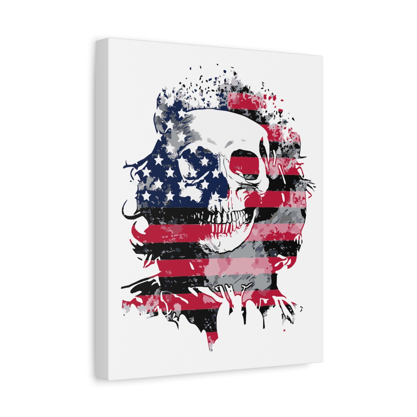 Skull and Flag Matte Canvas, Stretched, 1.25"