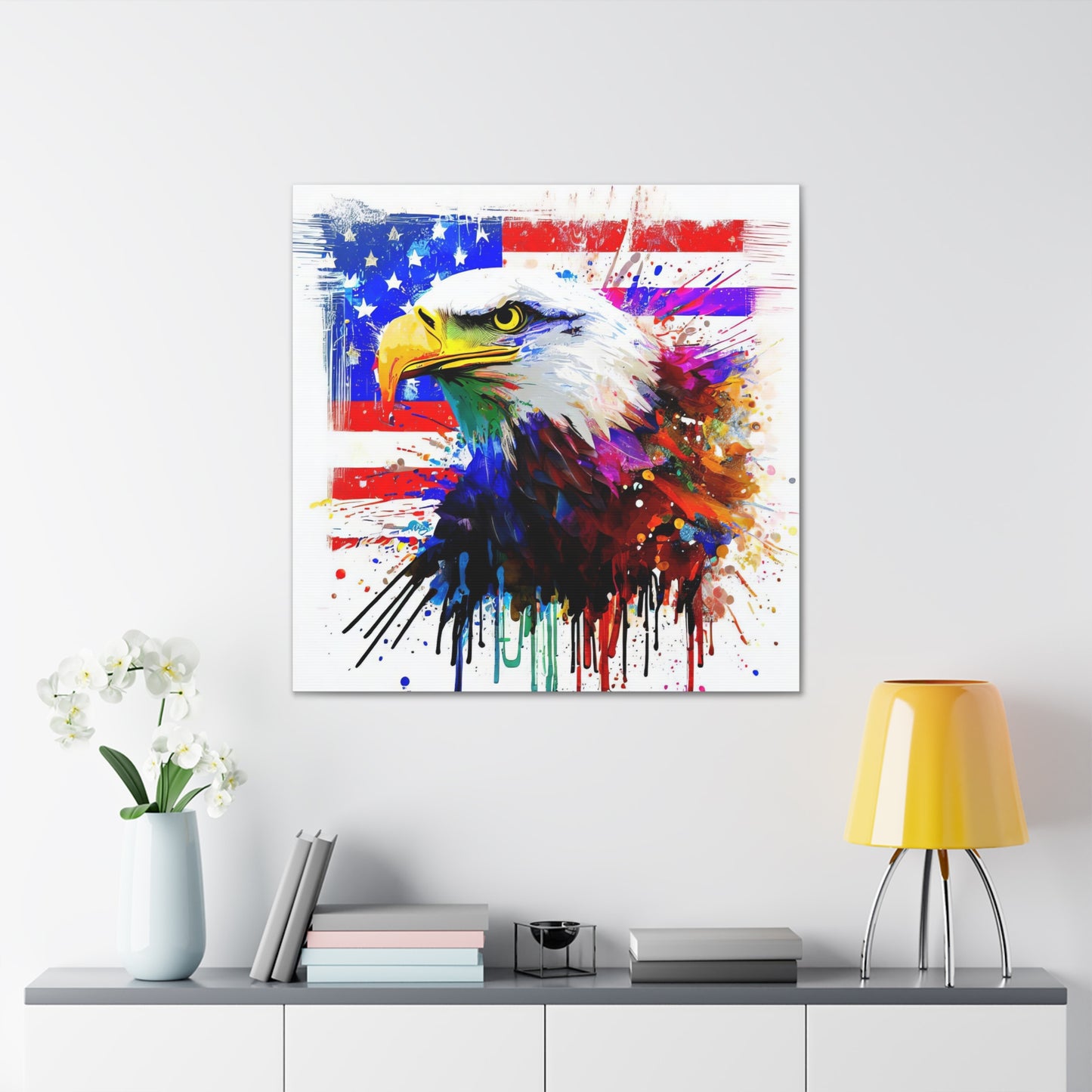 American Eagle Flag  - Canvas Wall Art