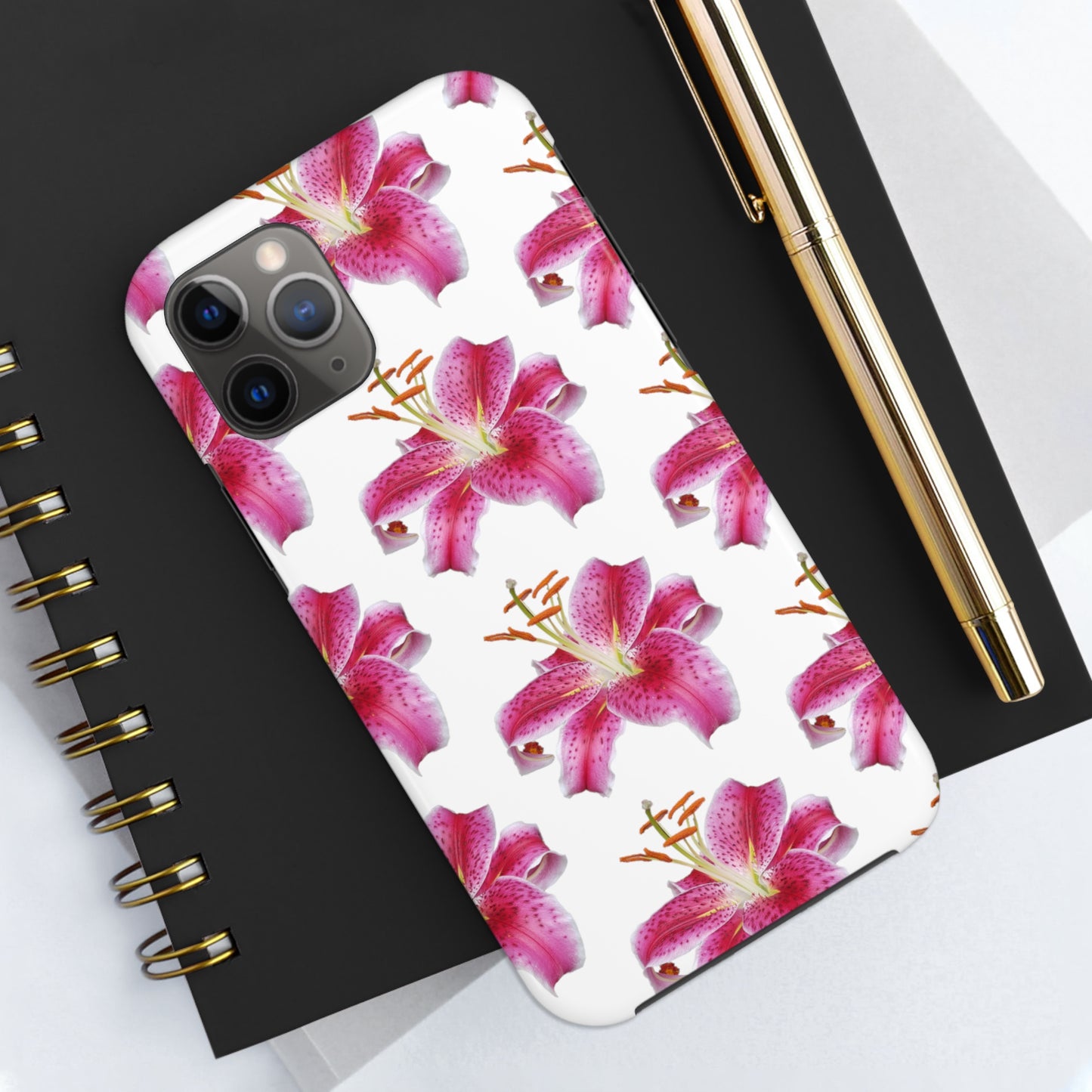 Stargazer Lily White Tough Phone Case