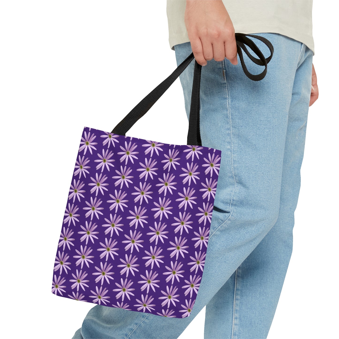 Aster Purple Tote Bag