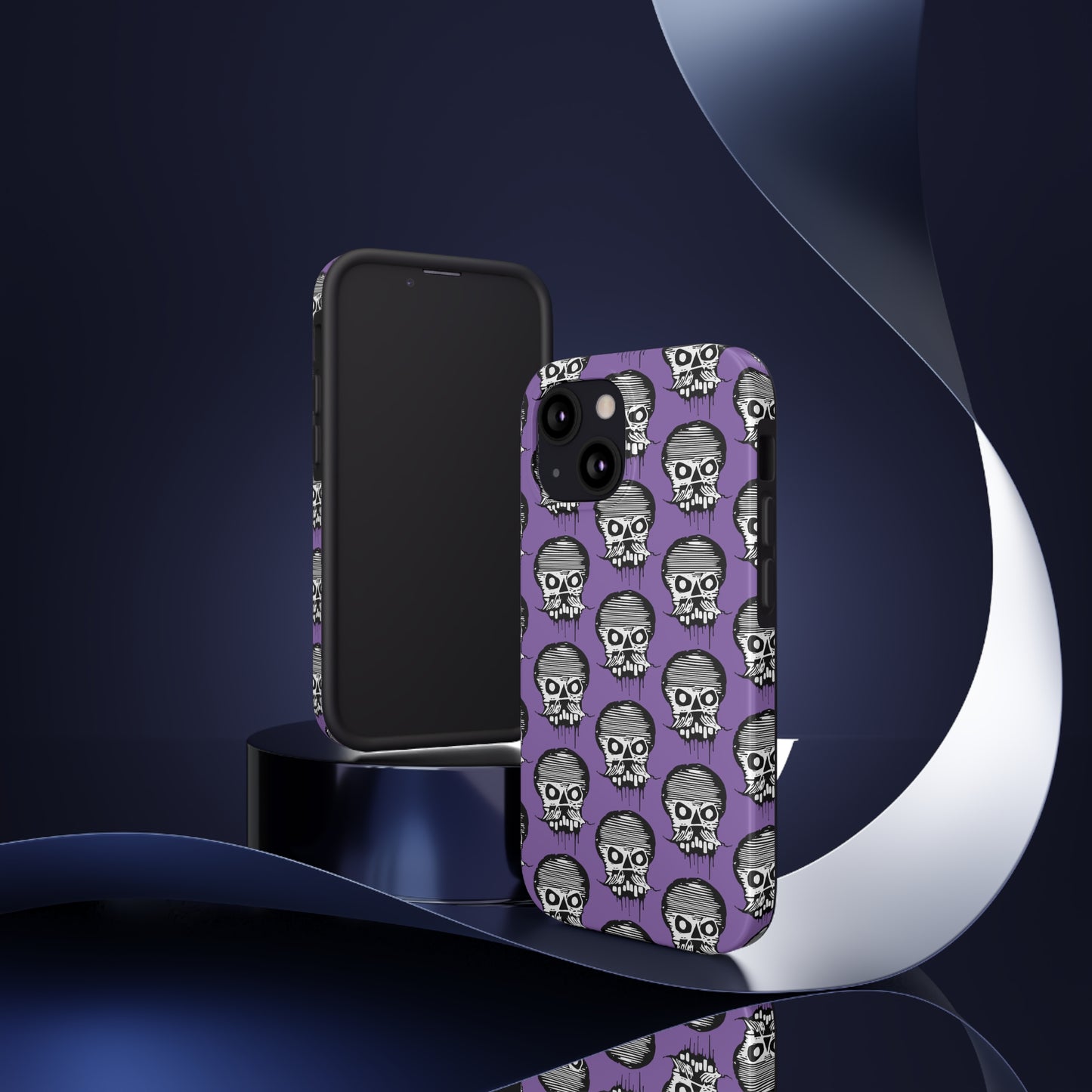 Skull Purple Tough Phone Case