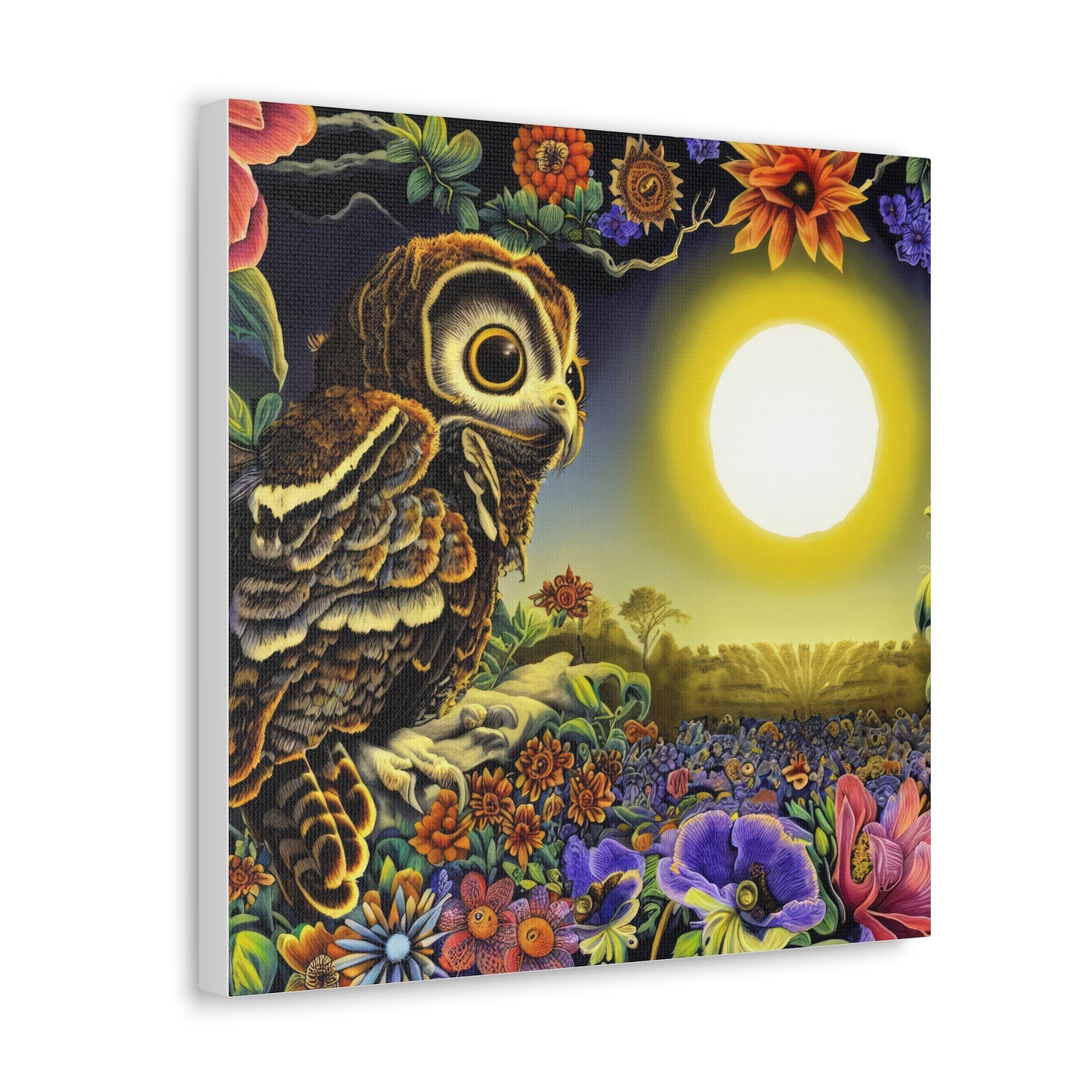 New Hampshire Owl - Canvas Wall Art