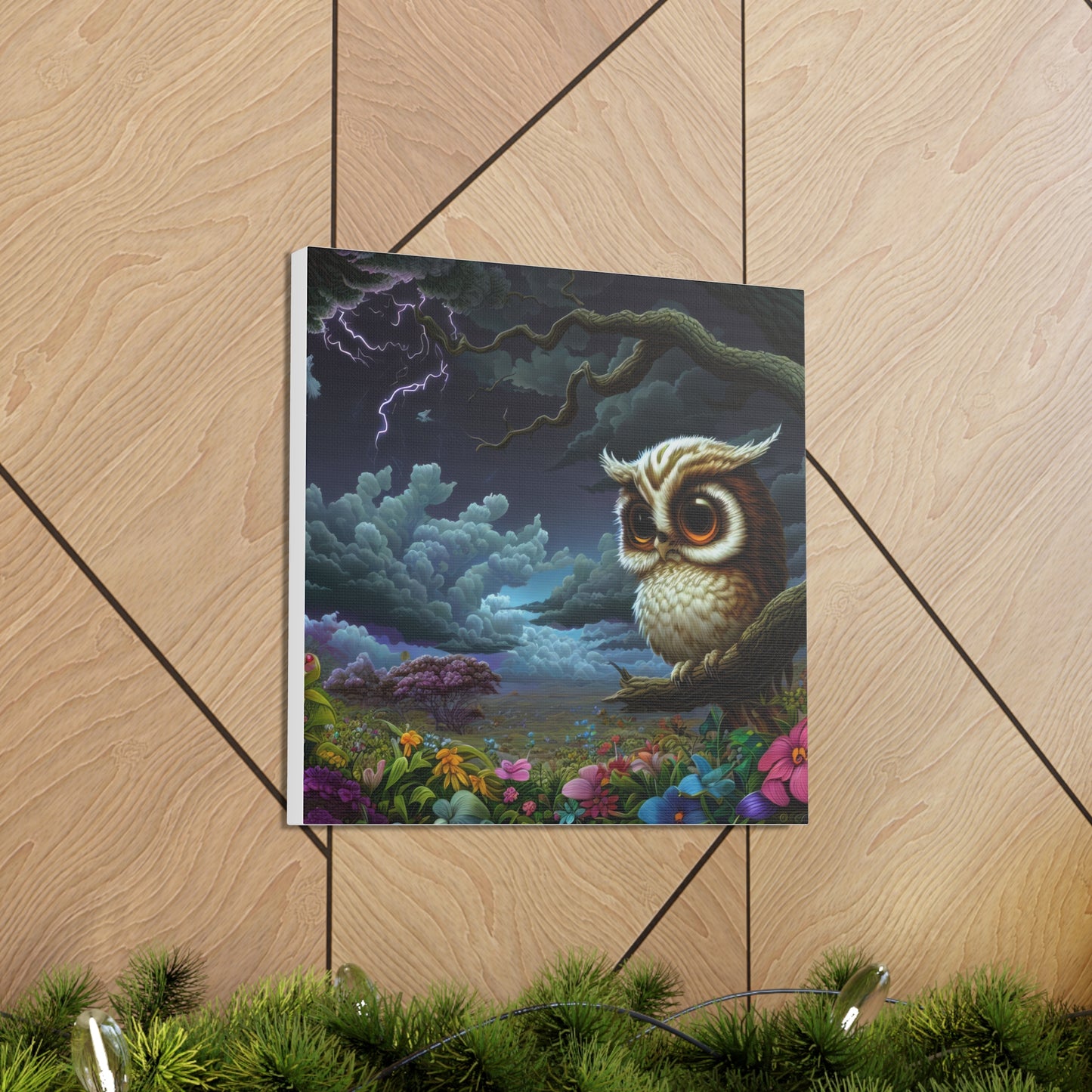 Iowa Owl  - Canvas Wall Art