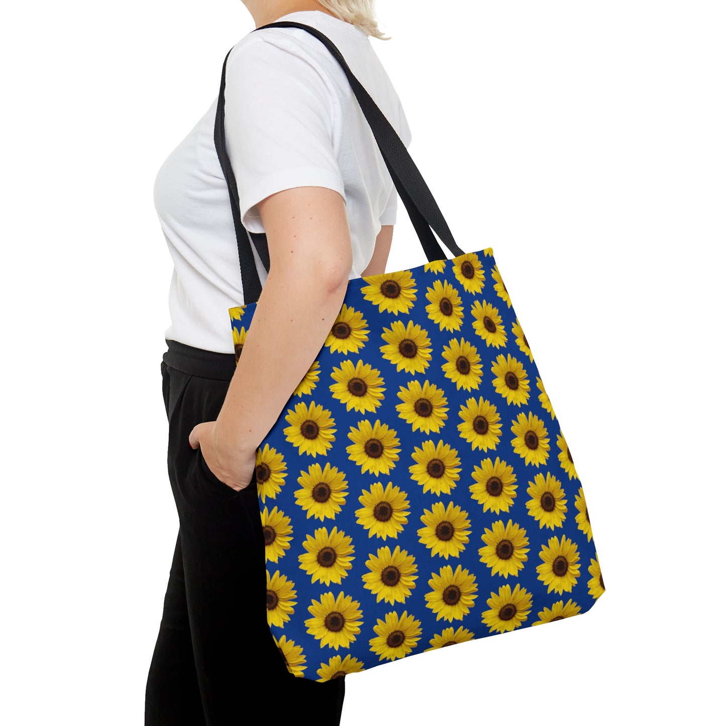 Sunflower Blue Tote Bag