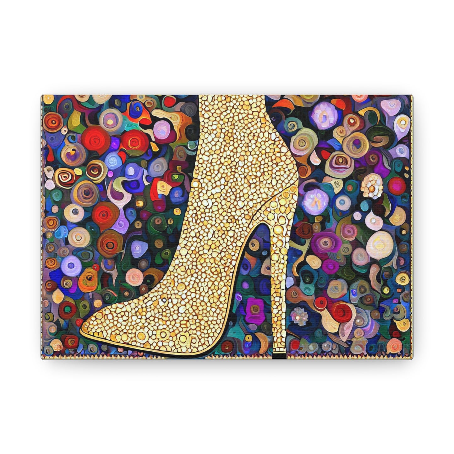 Gold Shoe  - Canvas Wall Art