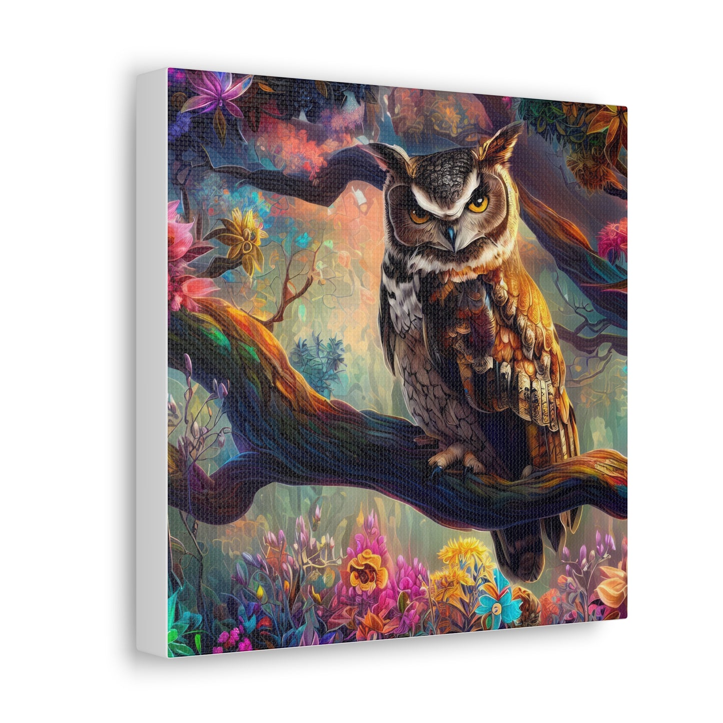 South Dakota Owl - Canvas Wall Art