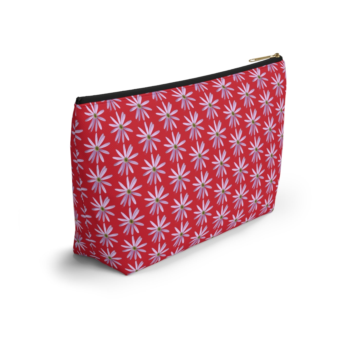 Aster Flower Accessory Pouch w T-bottom