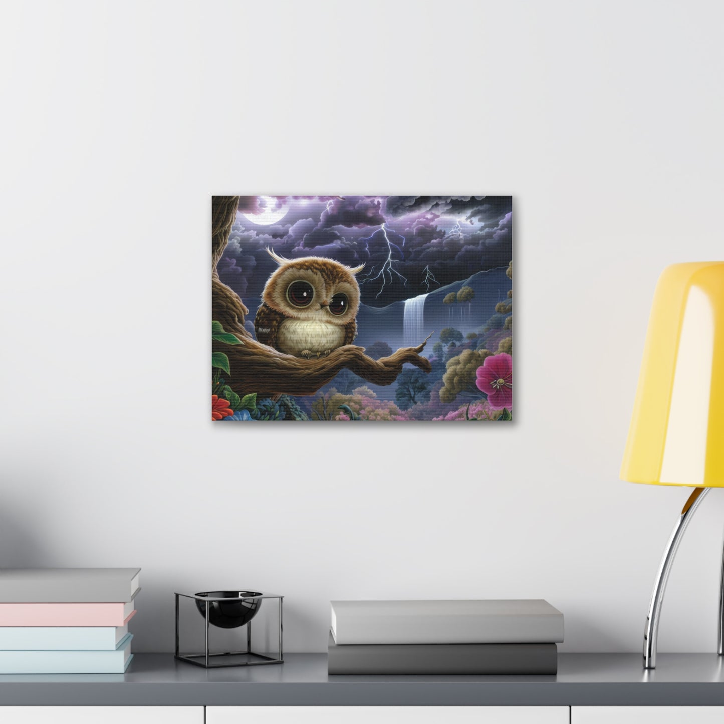 Rhode Island Owl - Canvas Wall Art