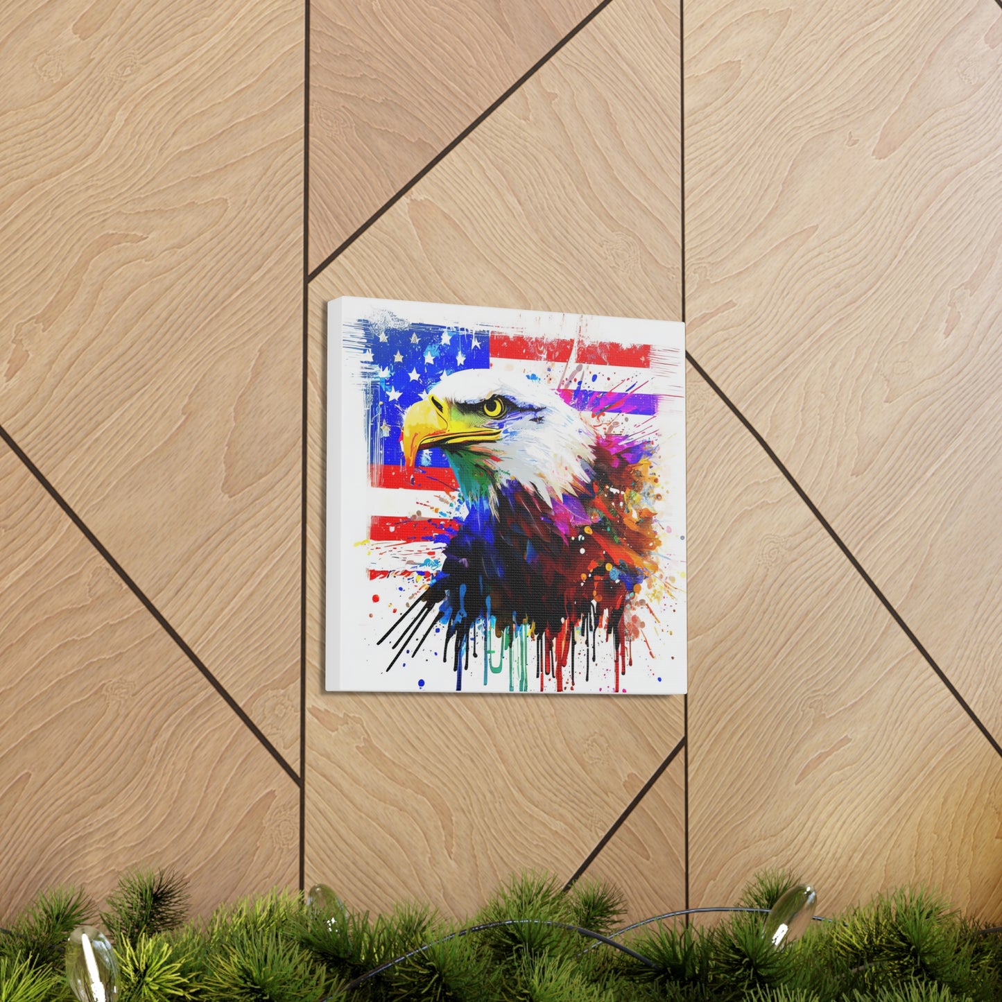 American Eagle Flag  - Canvas Wall Art