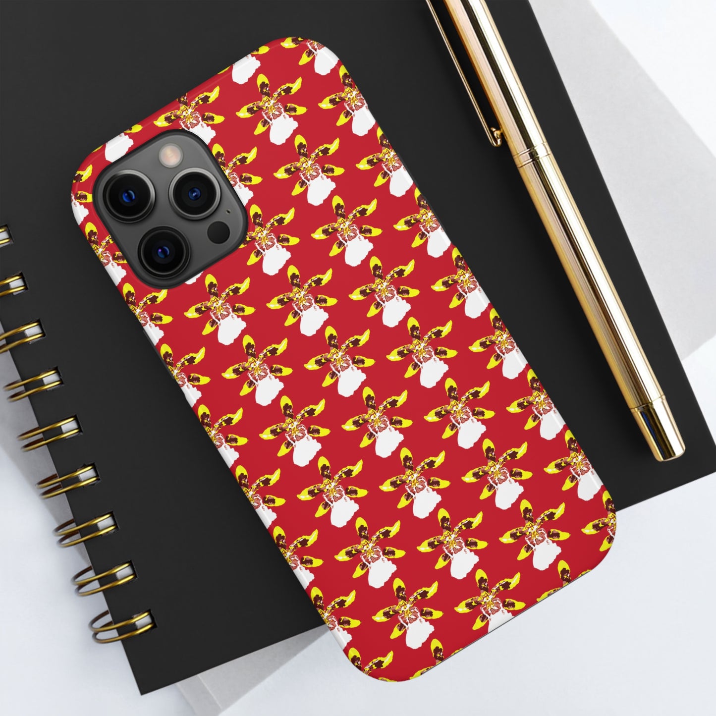 Tiger Orchid Red Tough Phone Case