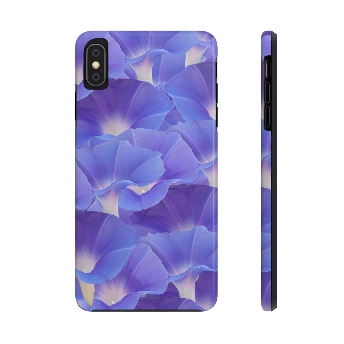 Blue Morning Glory Layers Tough Phone Case