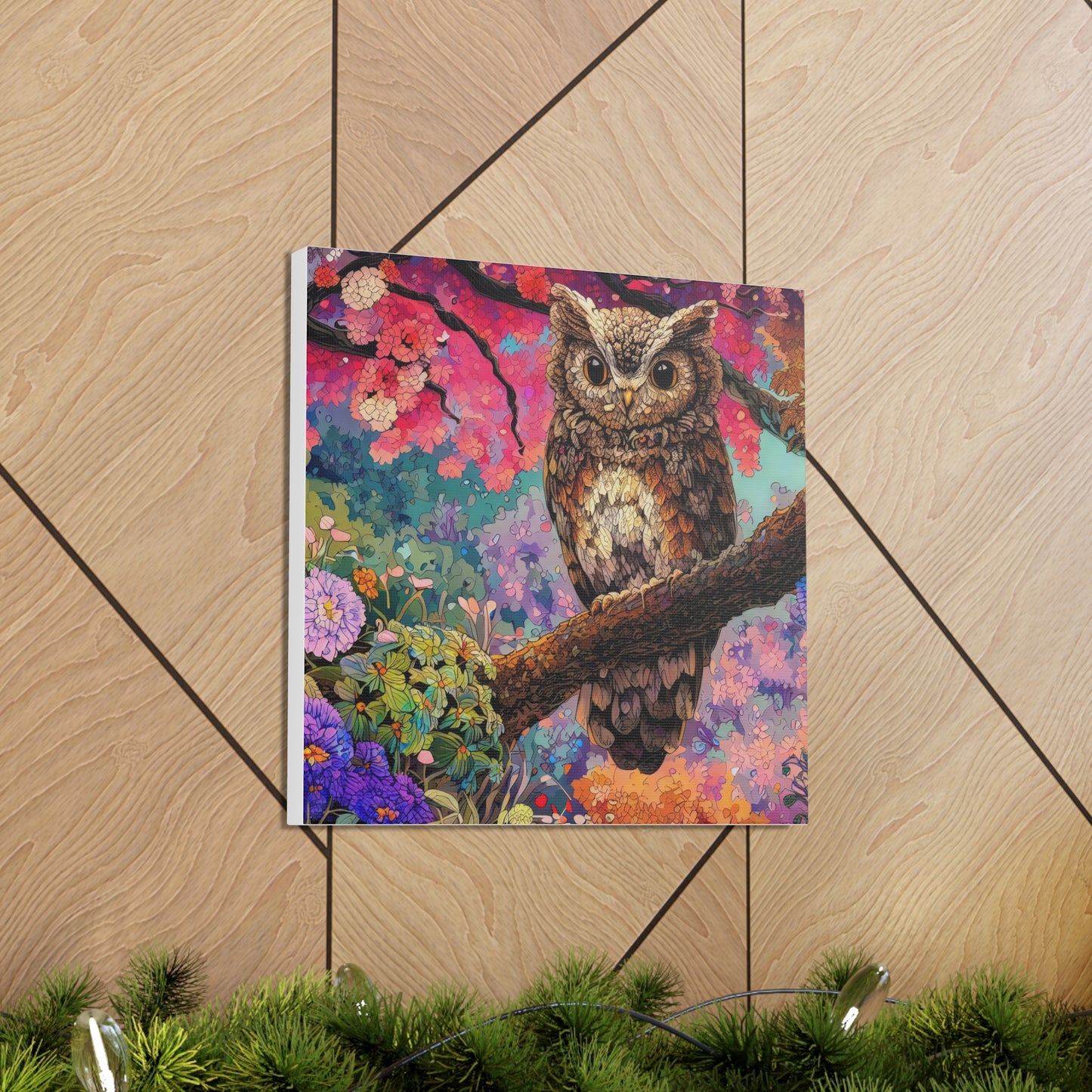 Nebraska Owl - Canvas Wall Art