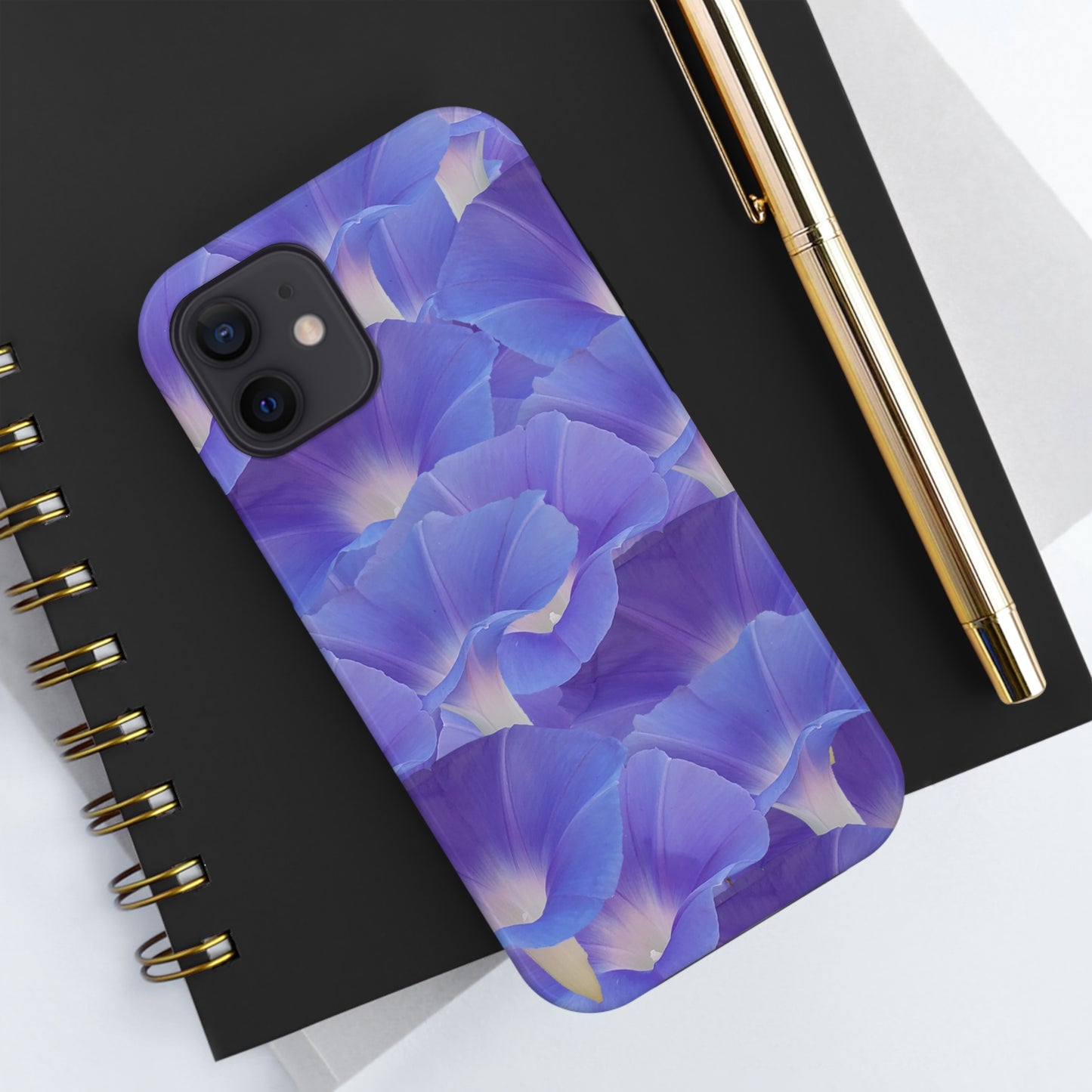 Blue Morning Glory Layers Tough Phone Case