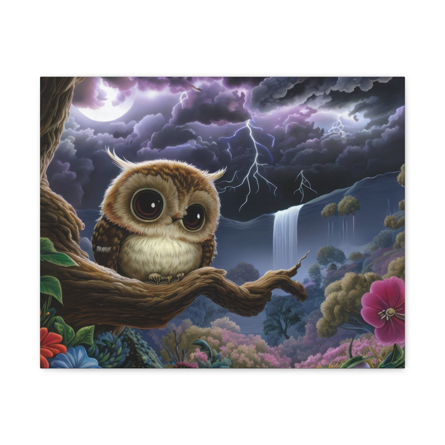 Rhode Island Owl - Canvas Wall Art