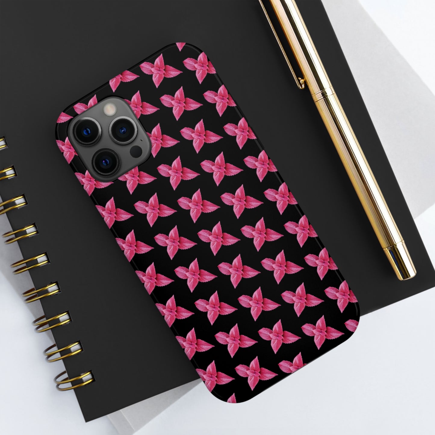 Coleus Black Tough Phone Case