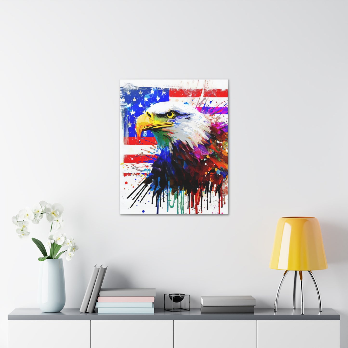 American Eagle Flag  - Canvas Wall Art