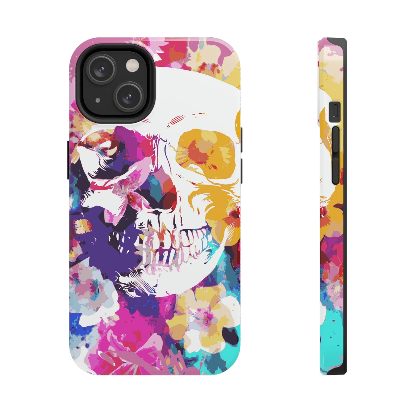 Skull and Bloom Tough Phone Case